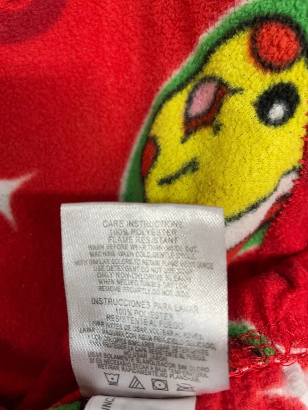 Pikachu Red Kids Pajama Pants size 11-12